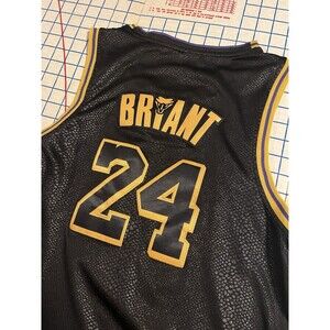 Kobe Bryant Black Mamba Snakeskin 24 Basketball Jersey Youth LARGE Lakers Colors